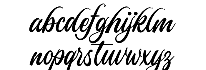 Lombardia Script PERSONAL USE Regular Font LOWERCASE