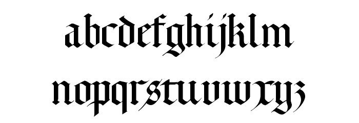 Lombardia Font LOWERCASE