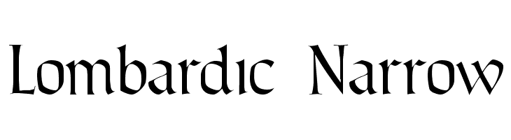 Lombardic Narrow  Frei Schriftart Herunterladen