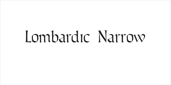 Lombardic Narrow Logo