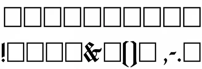 Lombardic Regular Font OTHER CHARS