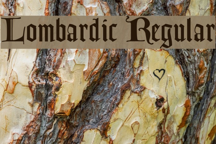 Lombardic Regular Font examples