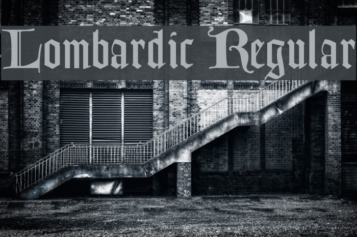 Lombardic Regular Font examples