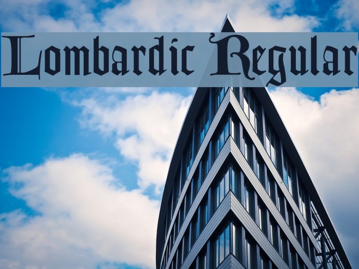 Lombardic Regular Font examples