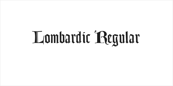 Lombardic Regular Logo