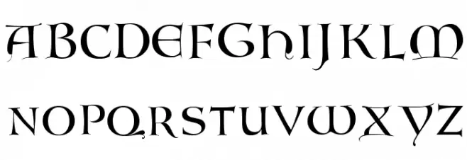 LombardicMix フォント 大文字
