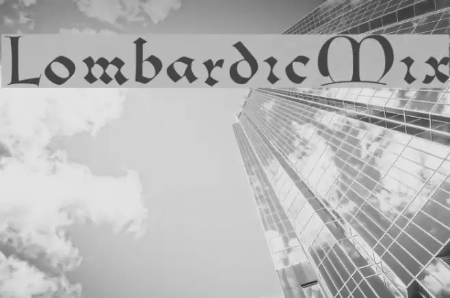 LombardicMix Font examples