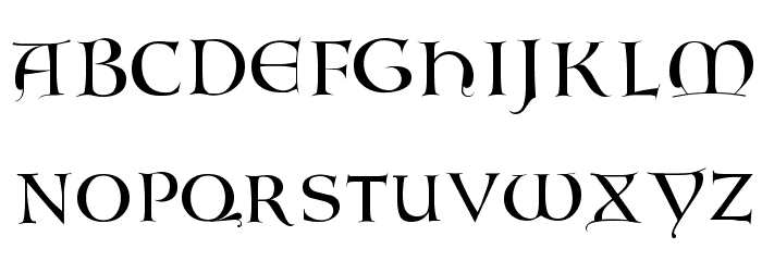 Lombardic Font Litere mici