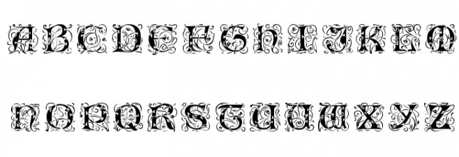 Lombardina Initial One Schriftart Groß