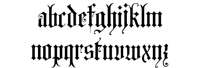 Lombardina Initial Two Font LOWERCASE