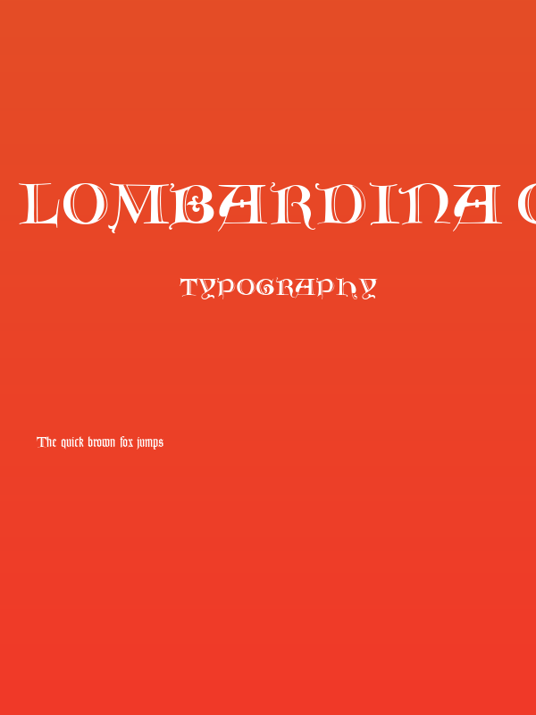 Lombardina One Roman Poster
