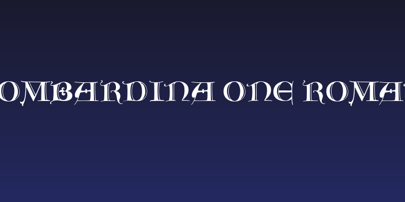 Lombardina One Roman Social Header