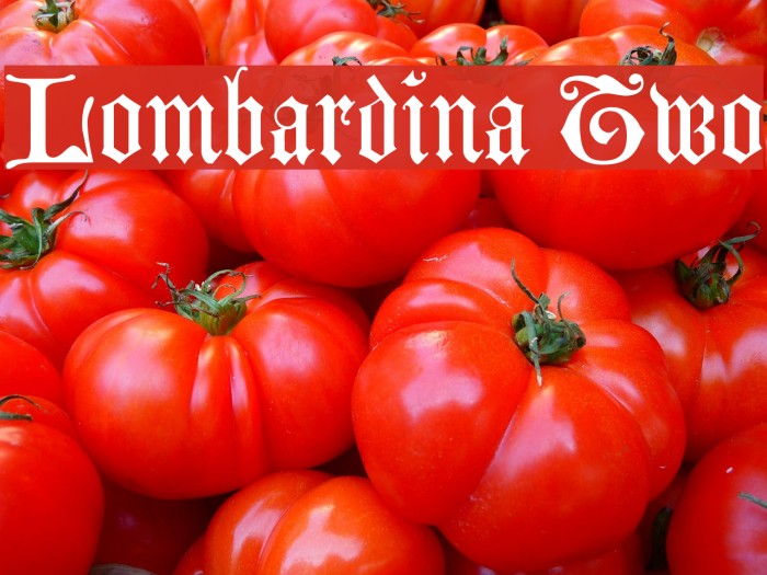 Lombardina Two Font examples