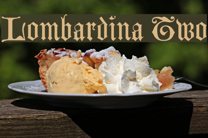 Lombardina Two Font examples