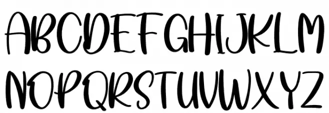 Lombok Beach Schriftart Groß