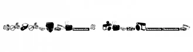 Lomonesia!" Dingbats  Frei Schriftart Herunterladen