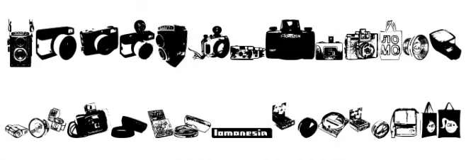 Lomonesia!` Dingbats फ़ॉन्ट अपरकेस