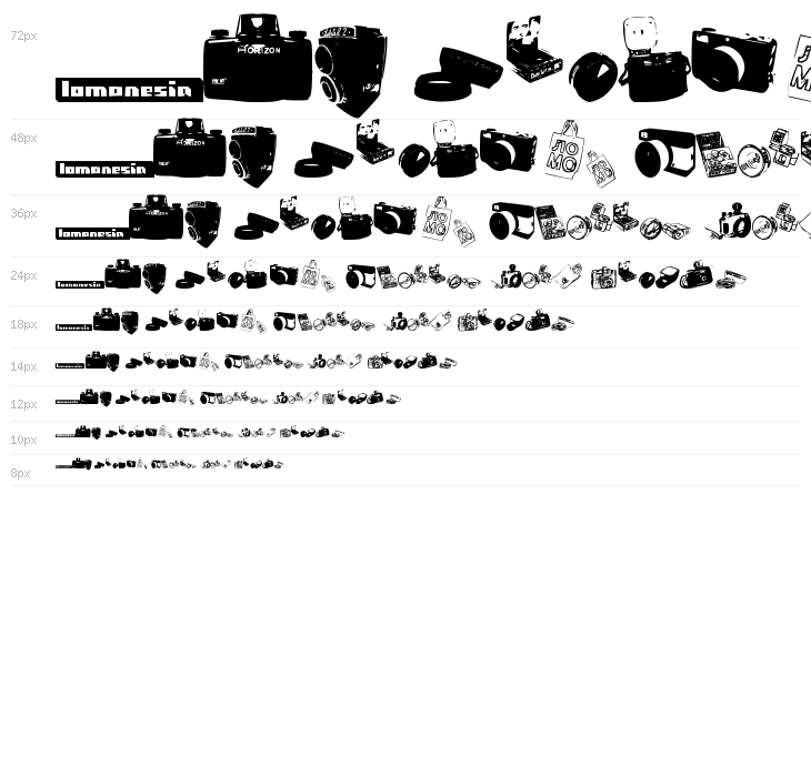 Lomonesia!" Dingbats Waterfall
