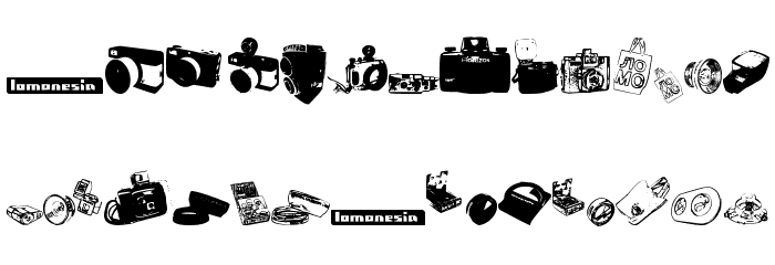 Lomonesia!` Dingbats फ़ॉन्ट लोअरकेस
