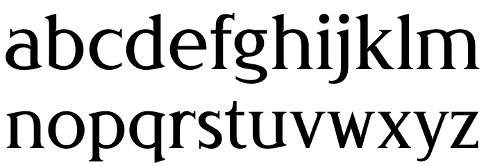 Londinia Medium Font LOWERCASE
