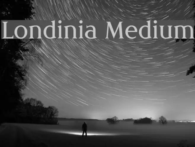 Londinia Medium Font examples
