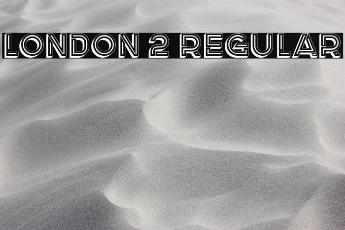 London 2 Regular Example 2