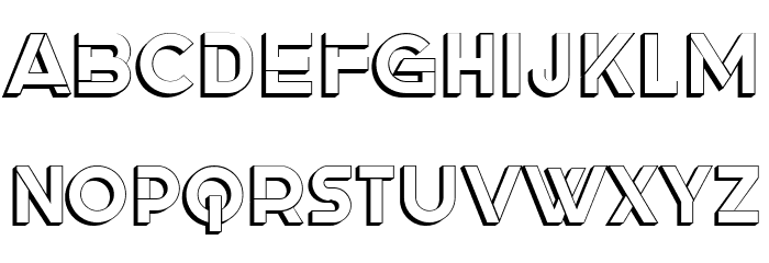 London 3 Regular Font LOWERCASE