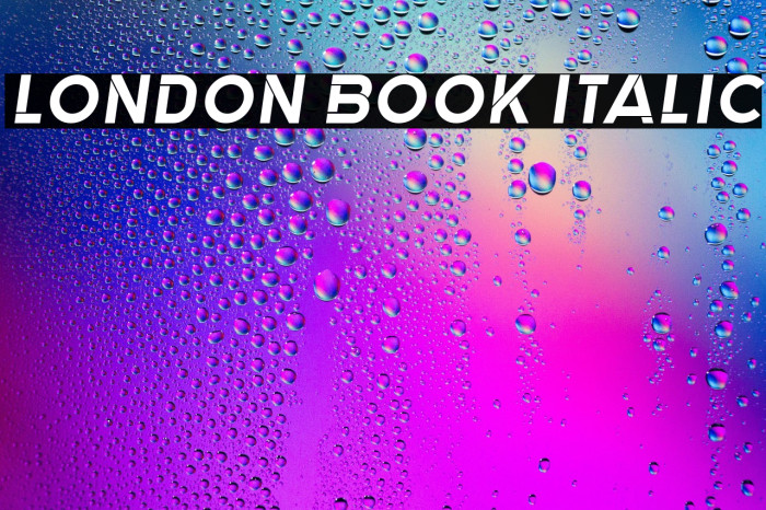 London Book Italic Example 1