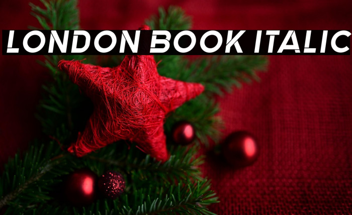 London Book Italic Example 2