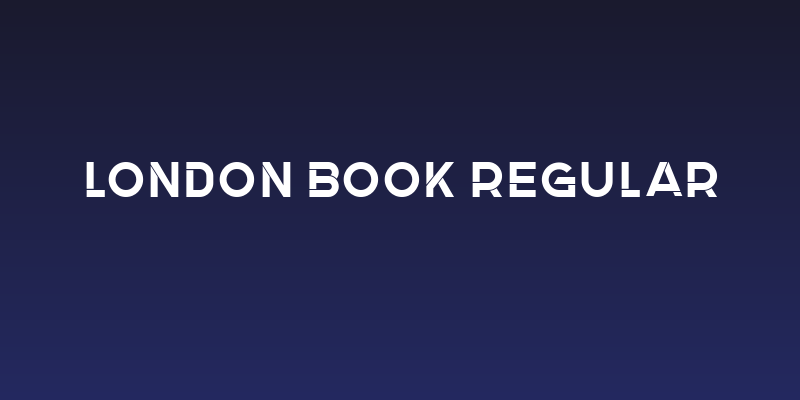 London Book Regular Social Header