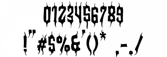 London Dark Party Schriftart Anderer Schreiben