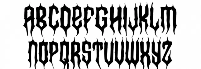 London Dark Party Schriftart Groß