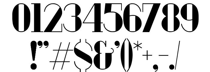 London Fill Bold Font OTHER CHARS