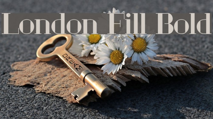 London Fill Bold Font examples