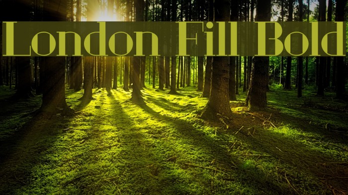 London Fill Bold Font examples