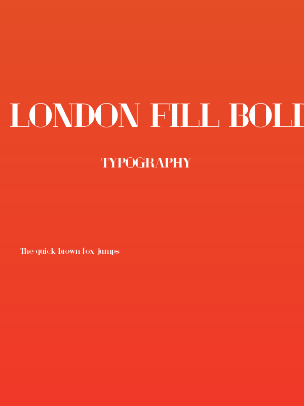 London Fill Bold Poster