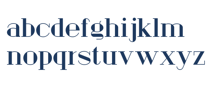 London Fill Lowercase