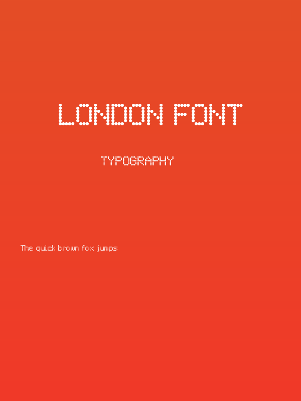 London Font Poster