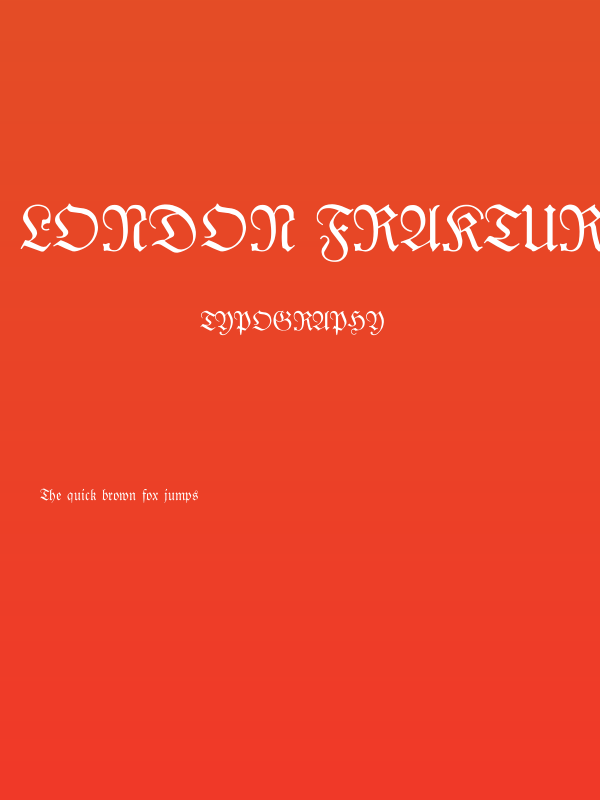 London Fraktura Poster