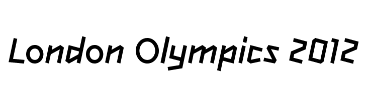 London Olympics 2012 Font