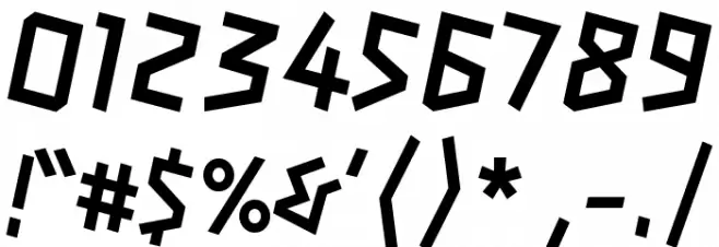 London Olympics 2012 Font OTHER CHARS