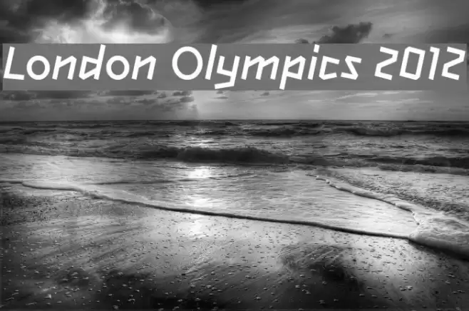 London Olympics 2012 Font examples