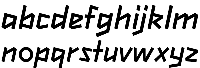London Olympics 2012 Font LOWERCASE