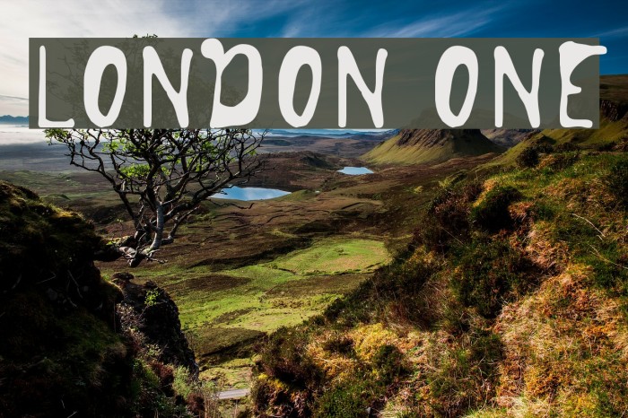 London One Font examples