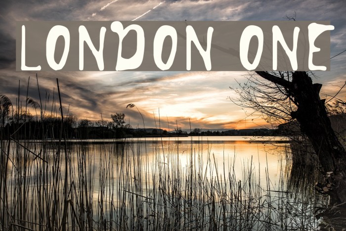 London One Font examples
