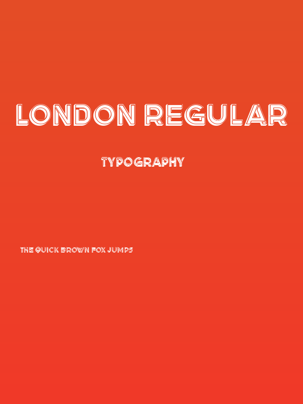 London Regular Poster