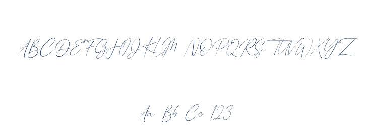 London Signature Italic Font Preview