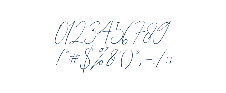 London Signature Italic Other Characters