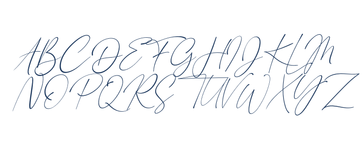 London Signature Italic Uppercase