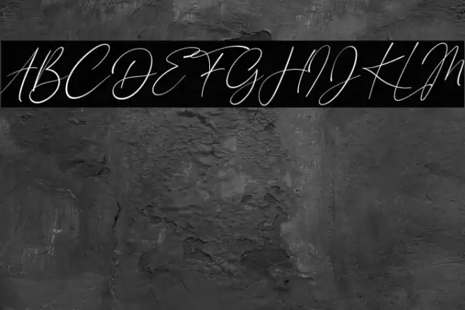 London Signature Italic Font examples